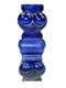 11 Cobalt Blue Art Glass Vase Signed Lars Hellsten for Skruf MCM 3 Owls Sweden