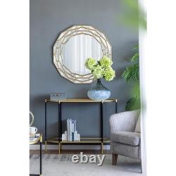 13 Light Blue Hammered Glass Table Vase