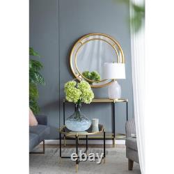 13 Light Blue Hammered Glass Table Vase