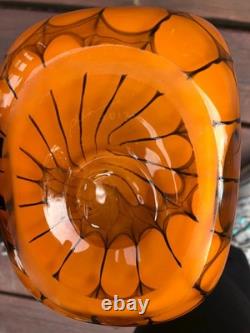 14.5 Reptilian Bag Vase by Tucson Glass Artist Tom Philabaum