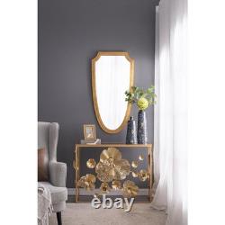 14 Blue And Gold Abstract Bud Glass Table Vase