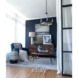 16 Blue And White Striped Swirl Art Glass Table Vase