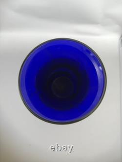 1981 Steven Correia Iridescent Pulled Feather Blue Art Glass Vase 10.5 Signed 1981 Steven Correia Iridescent Pulled Feather Blue Art Glass Vase 10.5 Signed