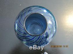 1994 Signed Murano Venini Glass Twisted Retorte Pattern