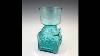 20thcenturyglass Com Dartington Ft65 Blue Glass Frank Thrower Geometric Vase