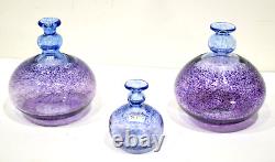 3 Vintage Kosta Boda Bertil Vallien Antikva Vases Artist's Collection