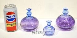 3 Vintage Kosta Boda Bertil Vallien Antikva Vases Artist's Collection