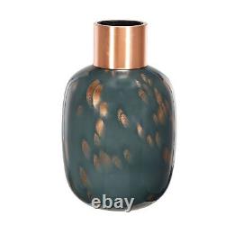 A&B Home Kata Glass Vase Blue/Copper