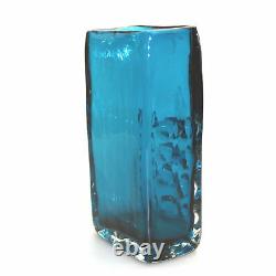 A good Whitefriars kingfisher blue Mobile Phone Vase by Geoffrey Baxter C. 1969