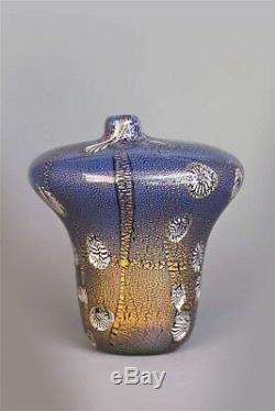 A rare ALDO NASON YOKOHAMA Glass Vase. Made by A. Ve. M. Circa 1950's