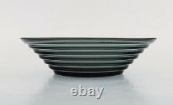 Aino Aalto for Iittala. Four bowls in blue green mouth blown art glass