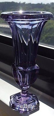 Alexandrite Vase Amethyst Neodymium Dichroic Lead Crystal Bohemian Moser