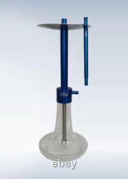 AlfeShisha Performance Basket Hookah Blue, Glass Shisha, Portable Glass Vase
