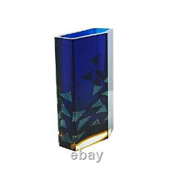 Amazing Pavel Hlava Egerman-Exbor Art Glass Submerged Multi Purpose Block Vase