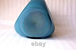 Antique Bohemian Art Nouveau Rindskopf Opal Iris blue glass vase c 1900