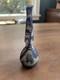 Antique DeVez Nautical Sailboat Cameo Glass Decorative Vase Signed 5.75