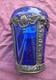 Antique Jennings Brothers Cobalt Blue Glass Vase JB 2461 8-Inch Variation