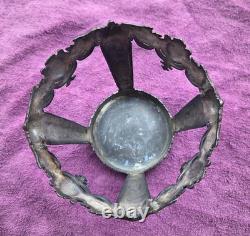 Antique Jennings Brothers Cobalt Blue Glass Vase JB 2461 8-Inch Variation