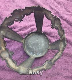 Antique Jennings Brothers Cobalt Blue Glass Vase JB 2461 8-Inch Variation