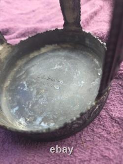 Antique Jennings Brothers Cobalt Blue Glass Vase JB 2461 8-Inch Variation