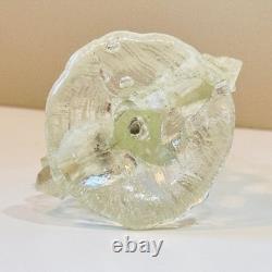 Antique Northwood Opalescent Glass Corn Cob Vase Clear White Blue Pressed Glass