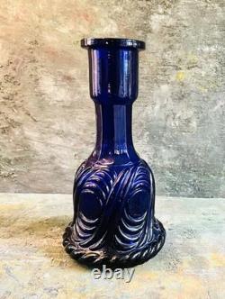 Antique Sandwich Glass Company cobalt blue glass vase Decanter Rare