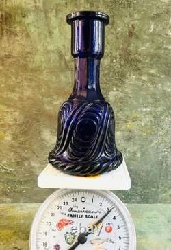 Antique Sandwich Glass Company cobalt blue glass vase Decanter Rare