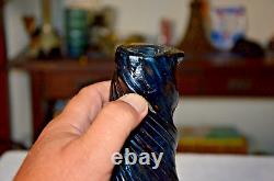 Antique Venetian Murano Heavy Art Glass Vase 19th Cen