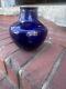 Antique cobalt blue glass vase1904