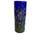 Art Glass Vase 8 Hand Blown Cobalt Blue Speckle Signed Dated'97 VTG MAD Studio