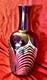 Art Glass Vase Blue Silver Pulled Signed Swirl Exquisite Unique Rare