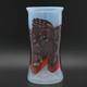 Art Reed Studio Art Glass Vase 1976 Signed Hand Blown Blue Black Red Ex-Cond