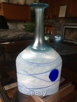 Artists Collection Kosta Boda Large Galaxy Blue Vase 48015 by Bertil Vallien