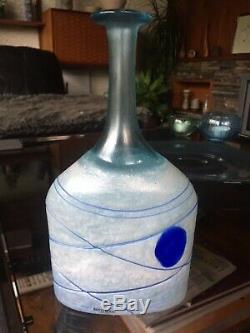 Artists Collection Kosta Boda Large Galaxy Blue Vase 48015 by Bertil Vallien