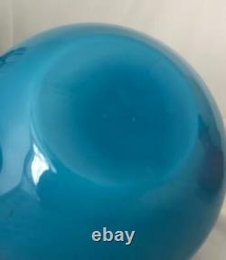BLUE CARNABY HOLMEGAARD LARGE SIZE 20cm BALL VASE MCM
