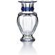 Baccarat Harcourt Baluster Vase. LARGE (13 INCH) CLEAR & BLUE