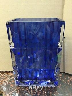 Baccarat LOUXOR VASE blue new out of box