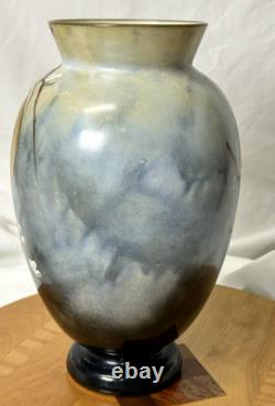 Baccarat Opaline Art Glass Hand Painted Enamel Japonisme Bird Vase 19th C