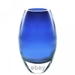 Badash 290578 Radiant Crystal 9 Mouth-Blown Crystal Vase in Midnight Blue
