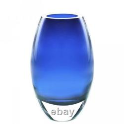 Badash 290578 Radiant Crystal 9 Mouth-Blown Crystal Vase in Midnight Blue