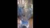 Bagley Glass Koala Vase With Frosted Koalas On Non Frosted Blue