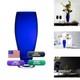 Barski Handmade Glass Footed Round Vase Cobalt 12 H Made in Europe