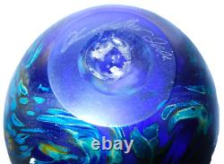Beautiful Cobalt Monet Vine Vase Iridescent Murrini Vines Ken Ingrid Hanson