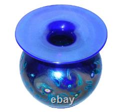 Beautiful Cobalt Monet Vine Vase Iridescent Murrini Vines Ken Ingrid Hanson