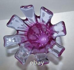Beautiful Purple and Blue Sommerso Art Glass Vase 1184