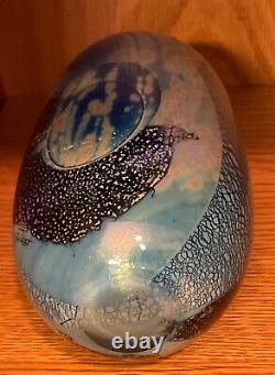 Beautiful ROBERT EICKHOLT STUDIO Art Glass Vase Signed Dated 1985 Perfect