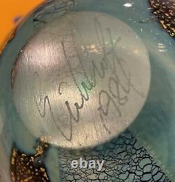 Beautiful ROBERT EICKHOLT STUDIO Art Glass Vase Signed Dated 1985 Perfect