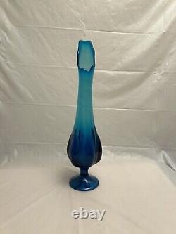 Beautiful Vintage EPIC BLUE (Bluenique) By Viking 18 Tall Swung Vase