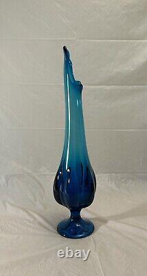 Beautiful Vintage EPIC BLUE (Bluenique) By Viking 18 Tall Swung Vase