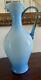 Beautiful Vintage Italian Blue Glass Vase/ewer from Empoli, 1960s